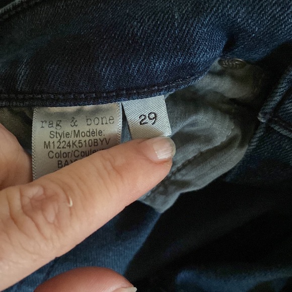 Rag & Bone fit 1 extra slim dark blue fabulous extra slim jeans from Saks - Picture 4 of 16